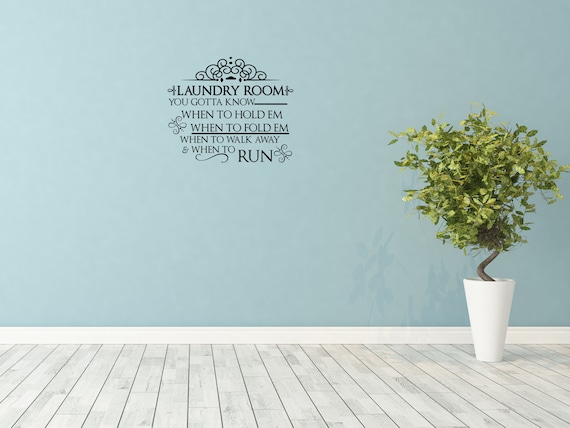 Laundry Room Decal Laundry Vinyl Decal Laundry Room Wall - Etsy