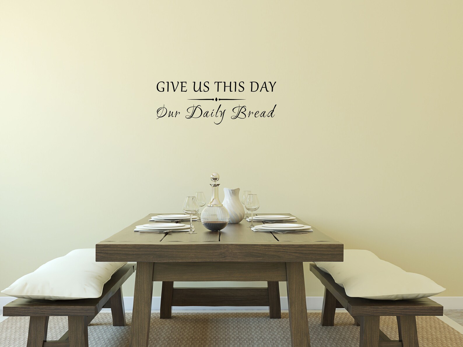 Give Us This Day Our Daily Bread Vinyl Wall Decal
