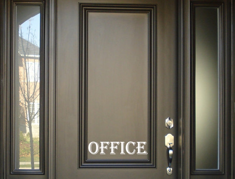 Office Vinyl Door Decal Custom Decals Sticker Image 0