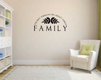 Family Wall Decal – Inspirational Quote, Home Decor Sign