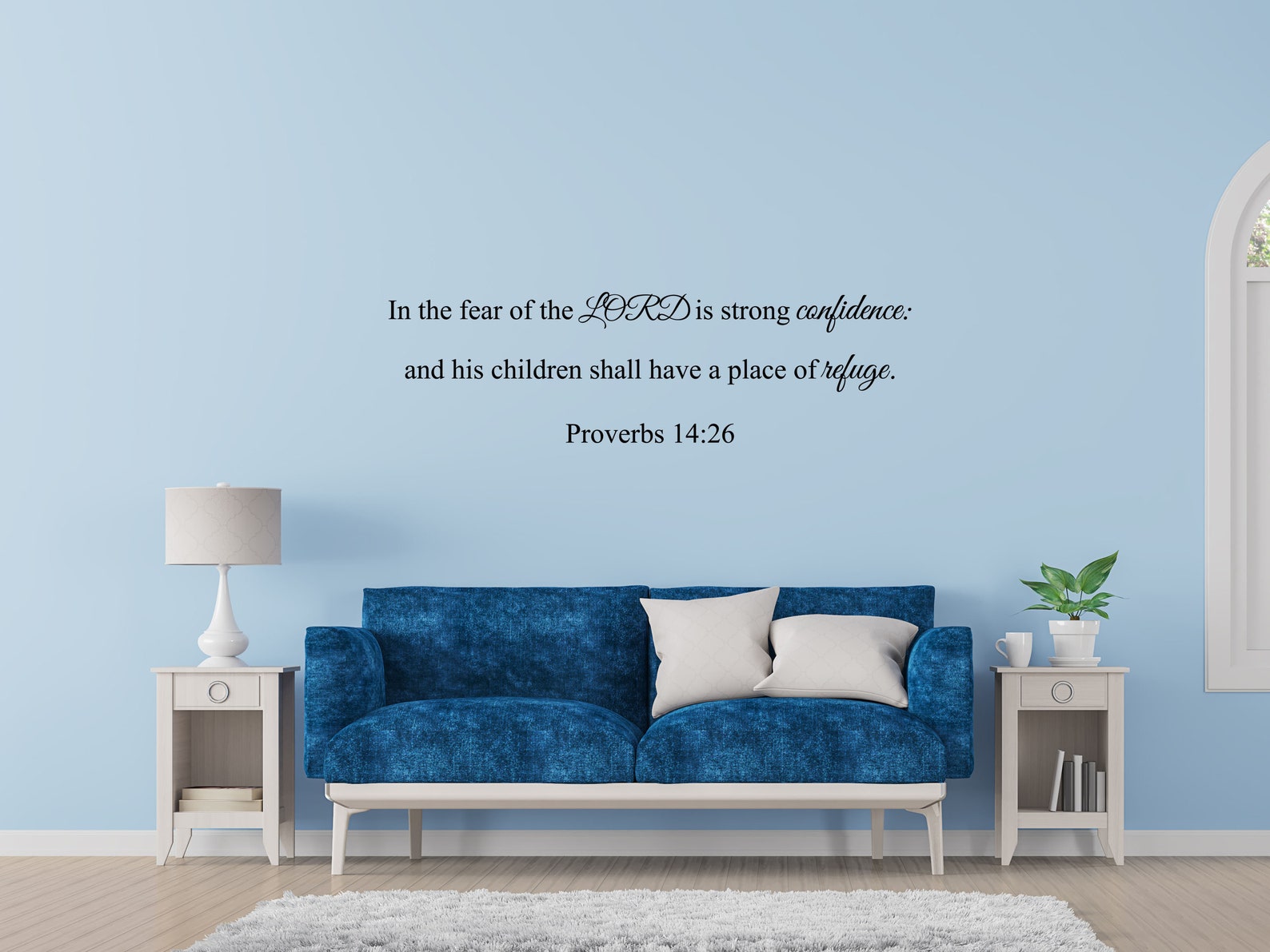 Proverbs 1426 KJV Bible Verse Wall Decal Bible Wall Art Etsy