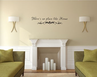 Home There's No Place We'd Rather Be Vinyl Decal Wall Sticker Lettering Words 