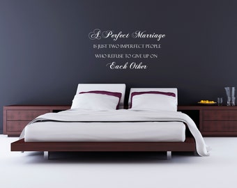 Wedding Wall Sticker Decal - Marriage Wall Sign - Husband and Wife - Married Quote - Wedding Quote - Wedding Gift - Wedding Sticker Decal