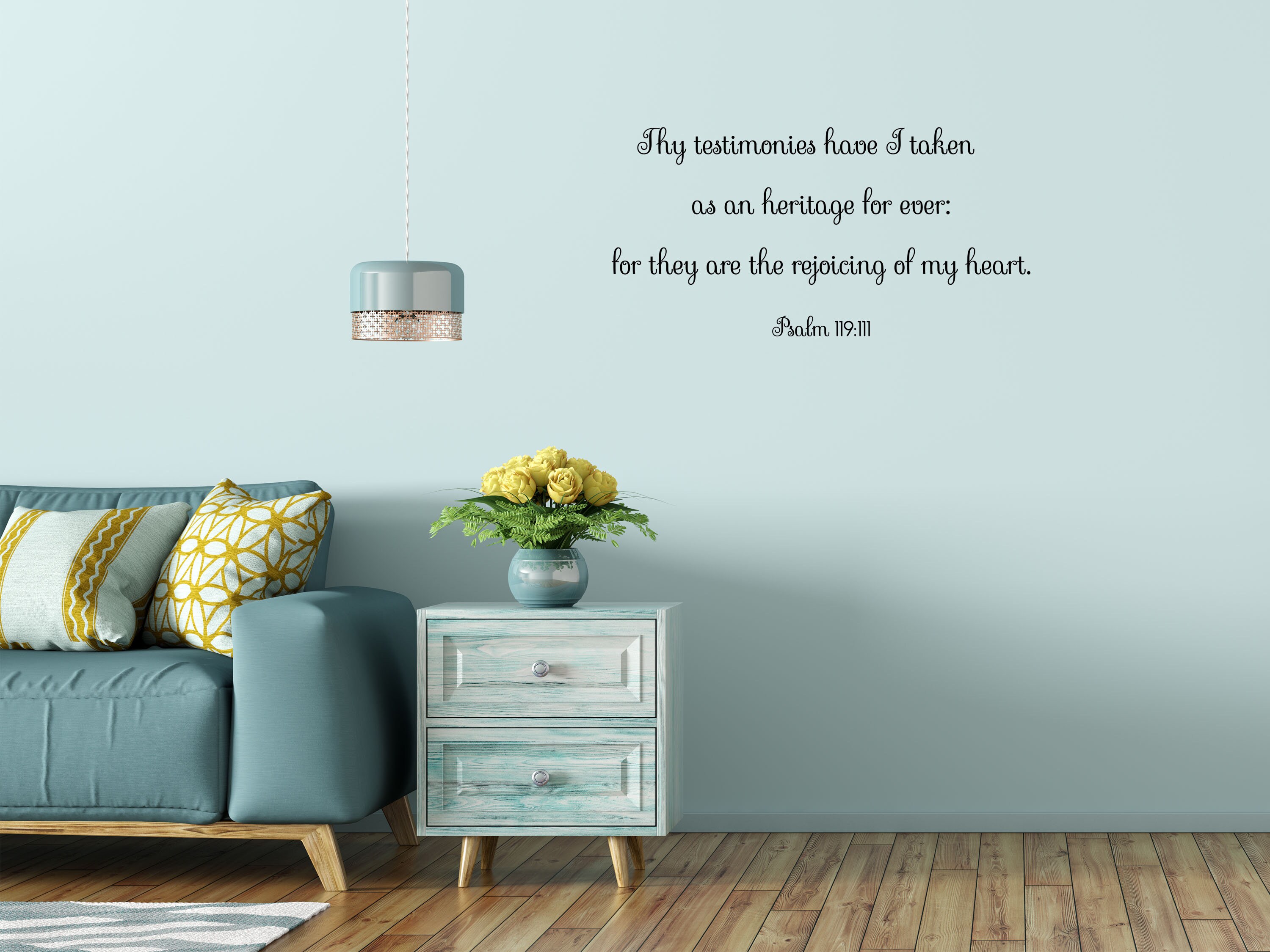 bible verse print wall decal sticker psalms 119111 etsy