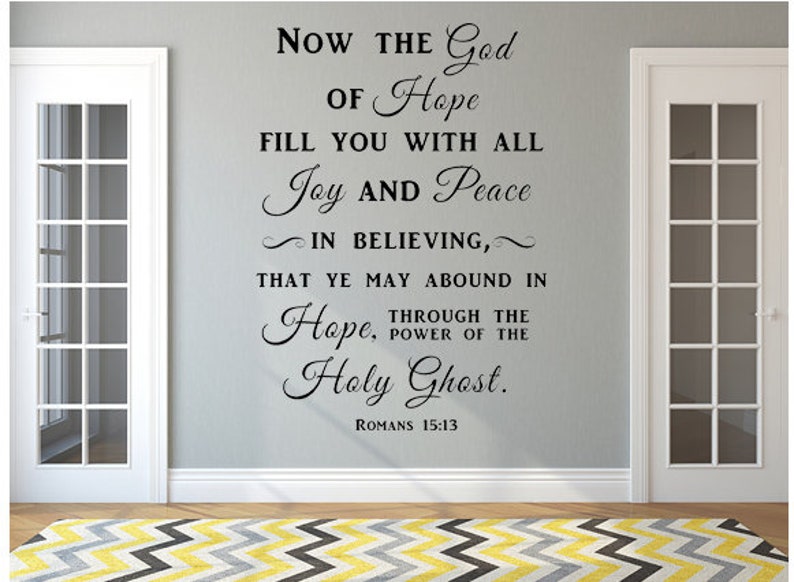 Scripture Wall Decal Christian Wall Art KJV Scripture Wall Etsy