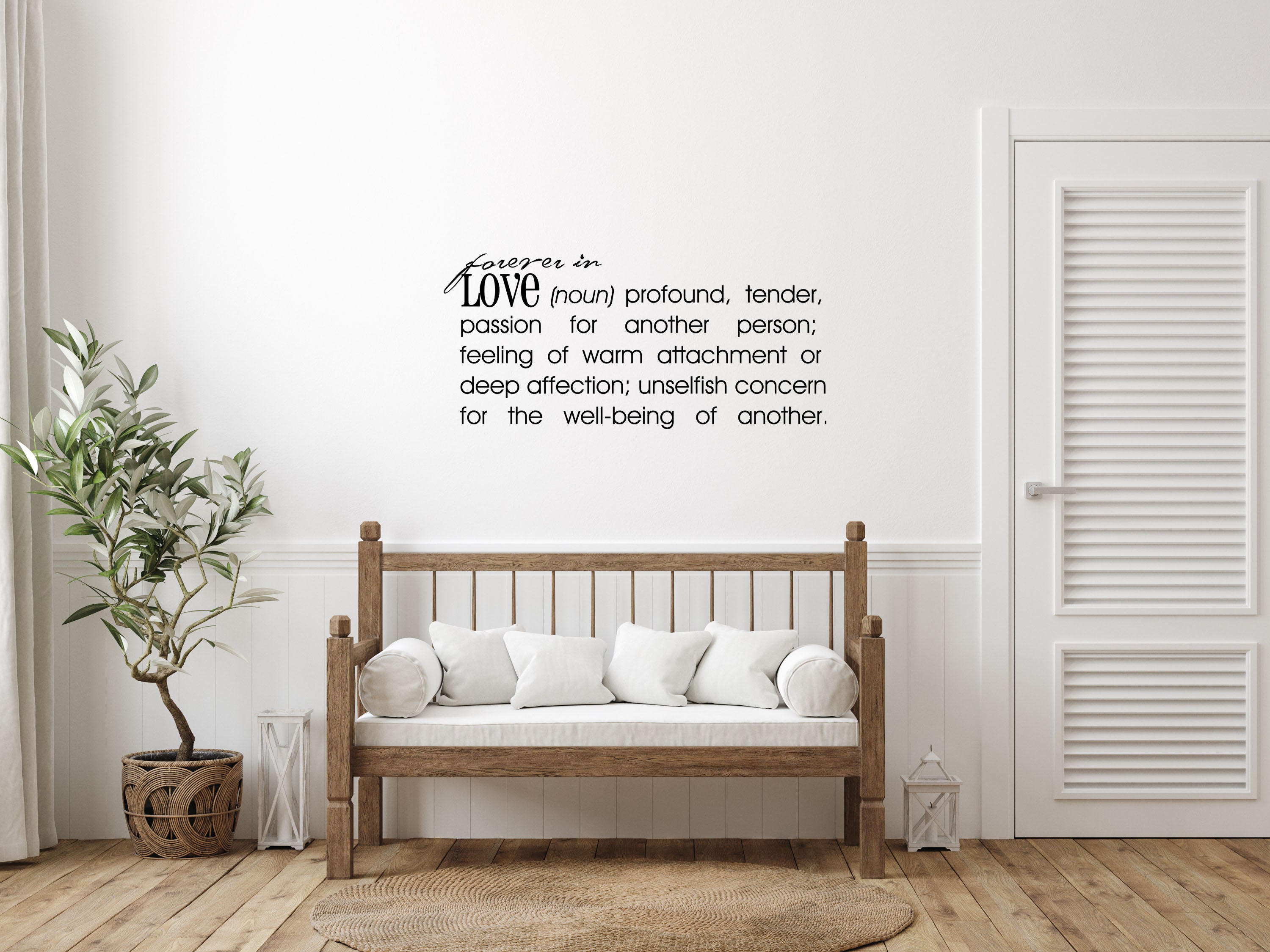 Forever in Love Decal Wall Decal - Bedroom Wall Decal - Love Definition ...