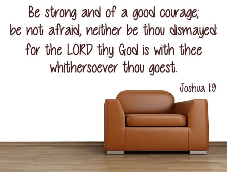 Joshua 19 Christian Wall Decal KJV Scripture Vinyl Sticker Etsy