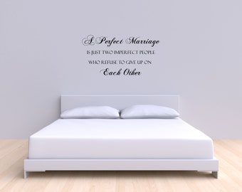 Marriage Quote Vinyl Wall Decal - Anniversary Gift