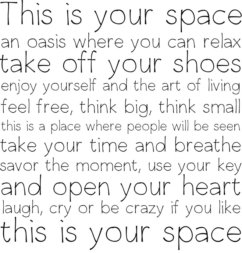 Custom Wall Art Open Your Heart Vinyl Decal Wall Decals Decal Handmade Art Personalized Wall Art This Is Your Space Vinyl Wall Decal