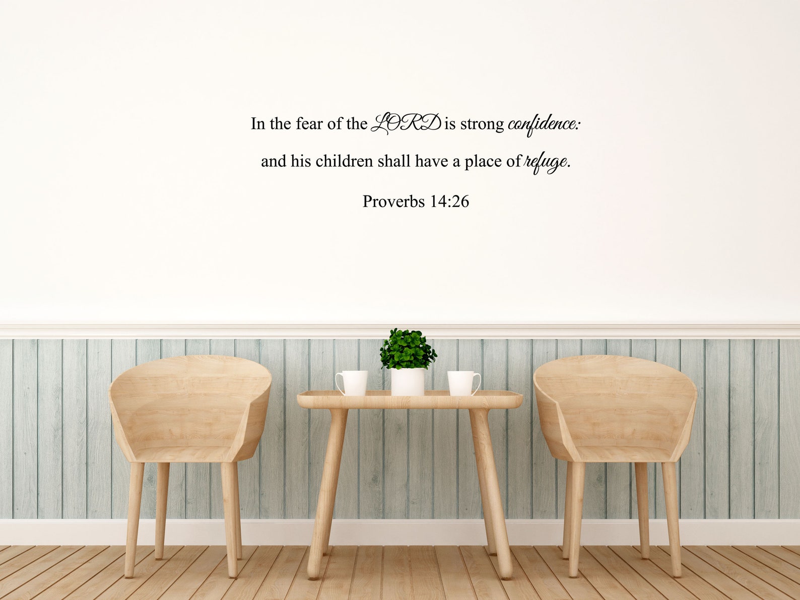Proverbs 1426 KJV Bible Verse Wall Decal Bible Wall Art Etsy