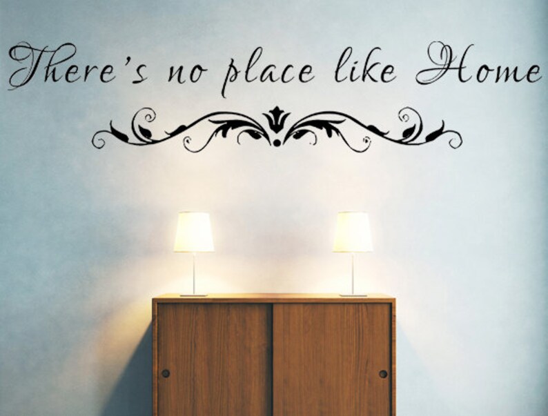 There's No Place Like Home Vinyl Wall Decal Home Decal Etsy