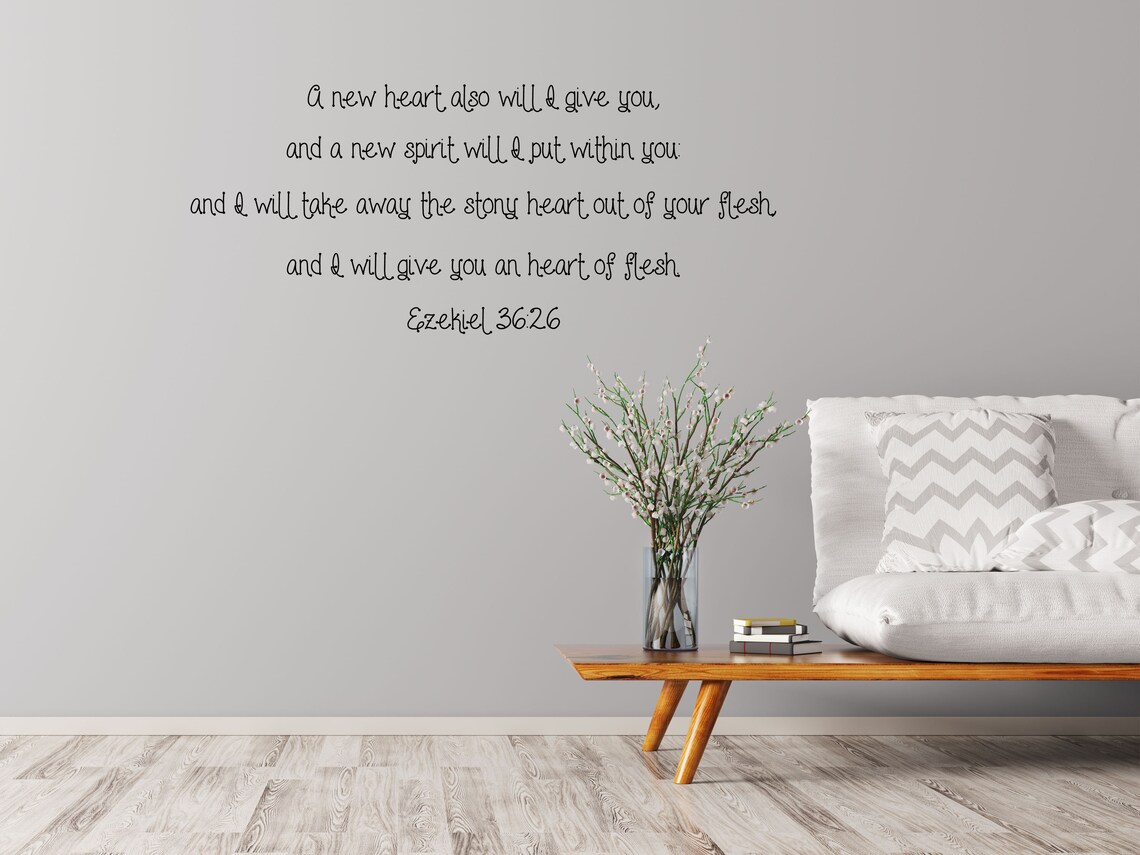 Christian KJV Bible Wall Decal Religious Wall Decor | Etsy