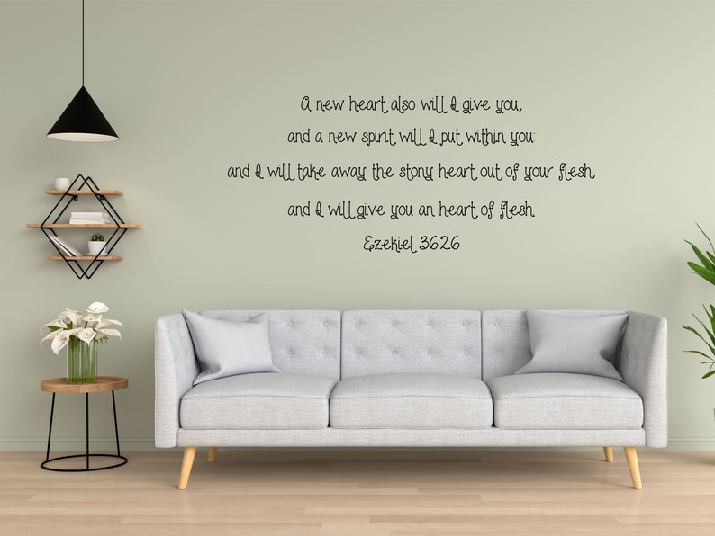 Christian KJV Bible Wall Decal Religious Wall Decor Etsy