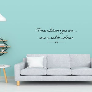 From Wherever You Are Wall Decal For Living Room. High Quality Removable Wall Decal