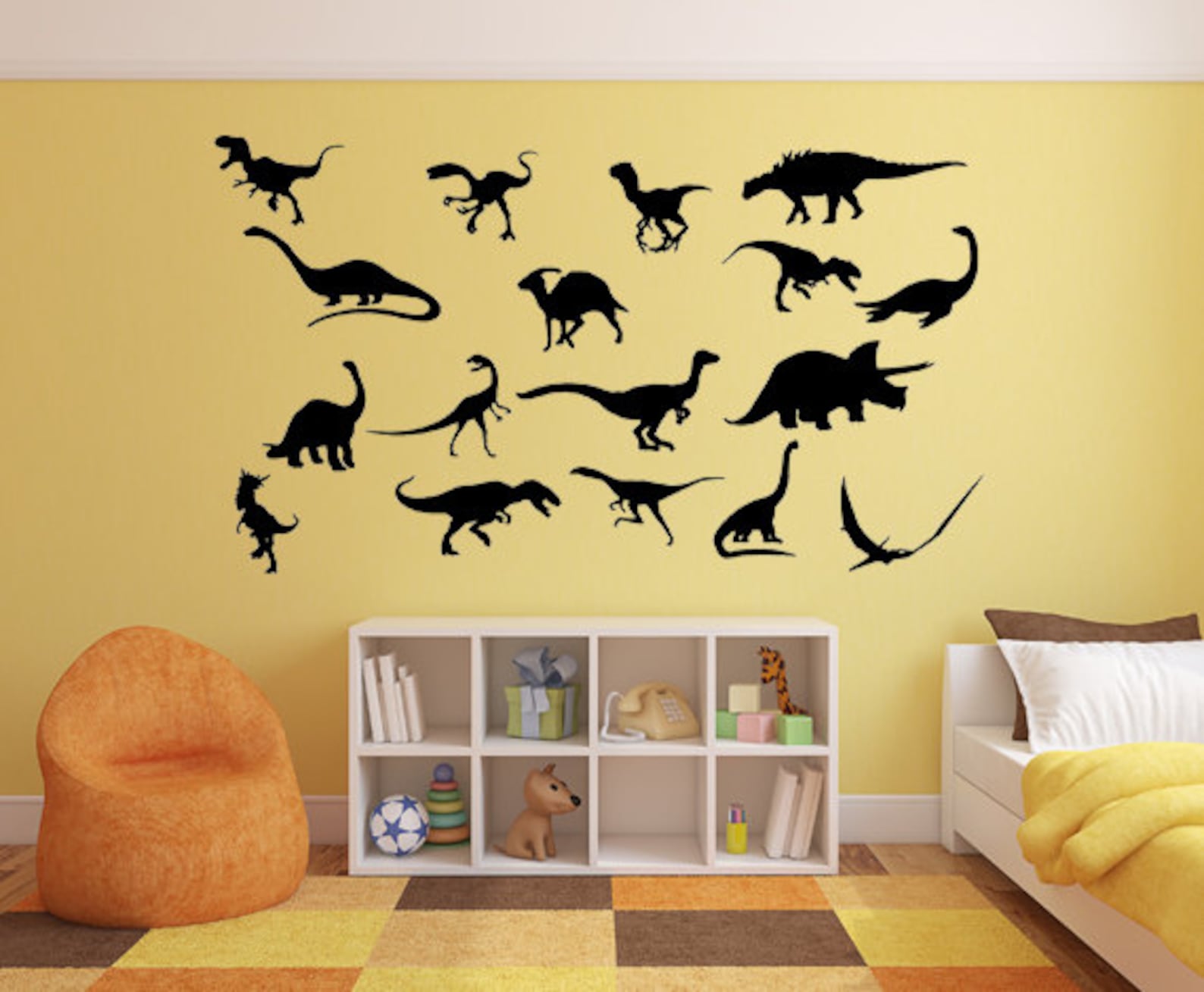 Dinosaur Decals Boys room decal Personalized Decal Kids Etsy