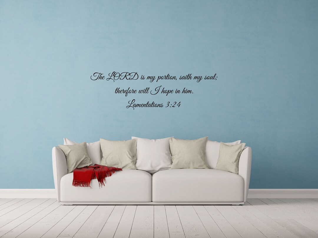 Religious Wall Decal Lamentations 32223 it is of the Lord's Mercies