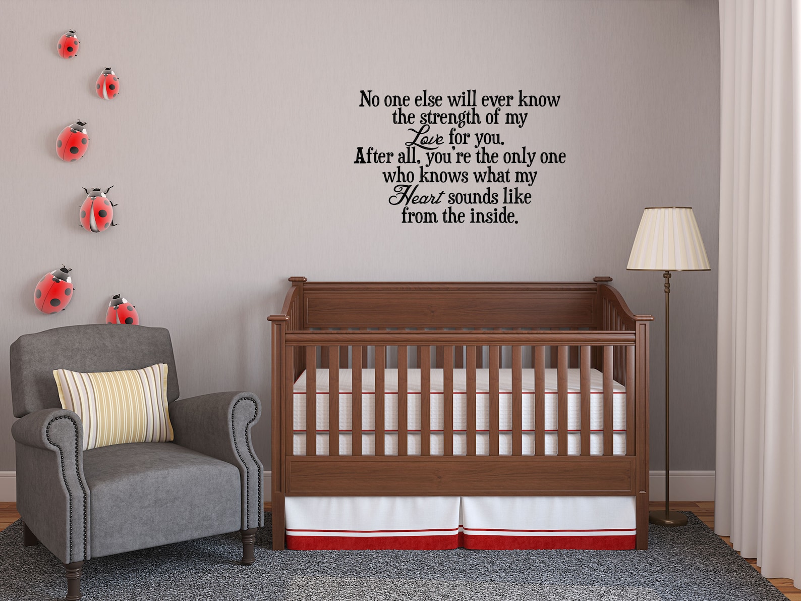 A Mother's Love Wall Decal Nursery Wall Decal Quote Etsy