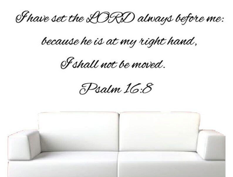 Psalm 168 Bible Verse Wall Decal KJV Christian Etsy