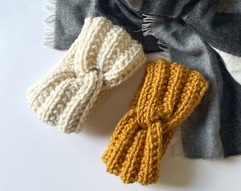 KNITTING PATTERN | Bulky Ribbed Headband Pattern PDF