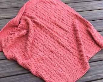 Knitting Pattern: Bumpy Road Knit Baby Blanket Pattern