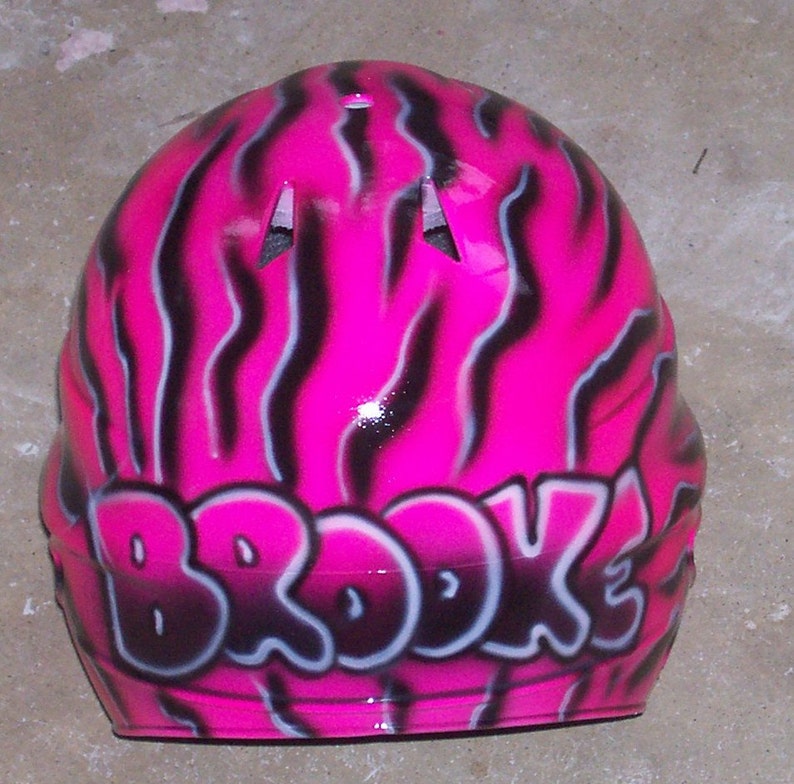 Softball Batting Helmet PINK Zebra Airbrushed Fastpitch New Etsy
