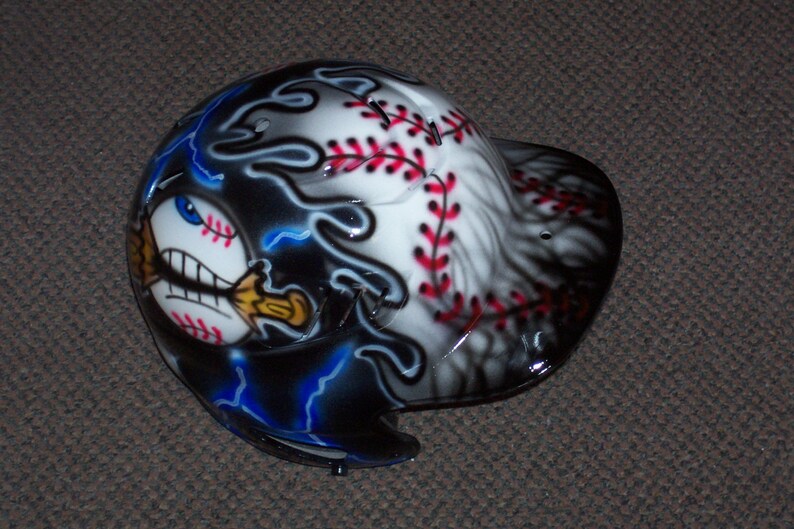 Airbrushed Batting Helmet Baseball Softball new Personalized Etsy
