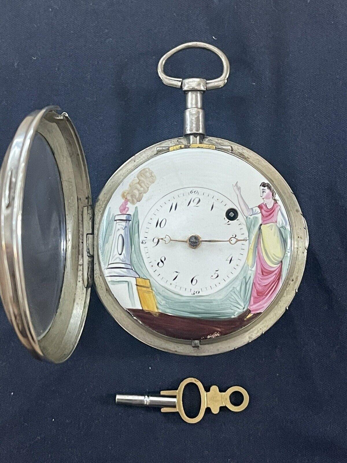 HOT Fusee Pocket Watch Value Antique French Verge Fusee