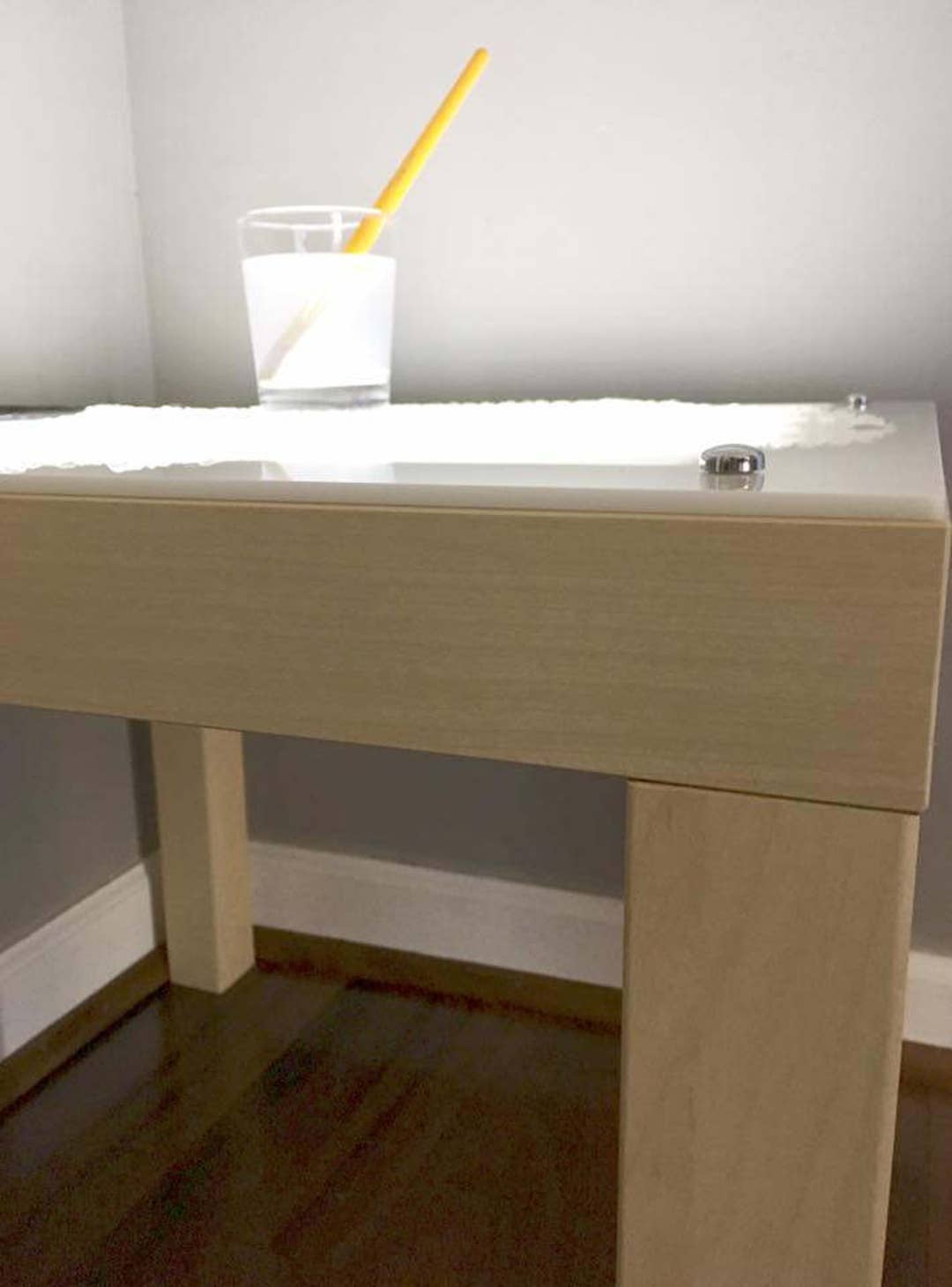 Large Light Table LIGHT OAK EFFECT - Etsy