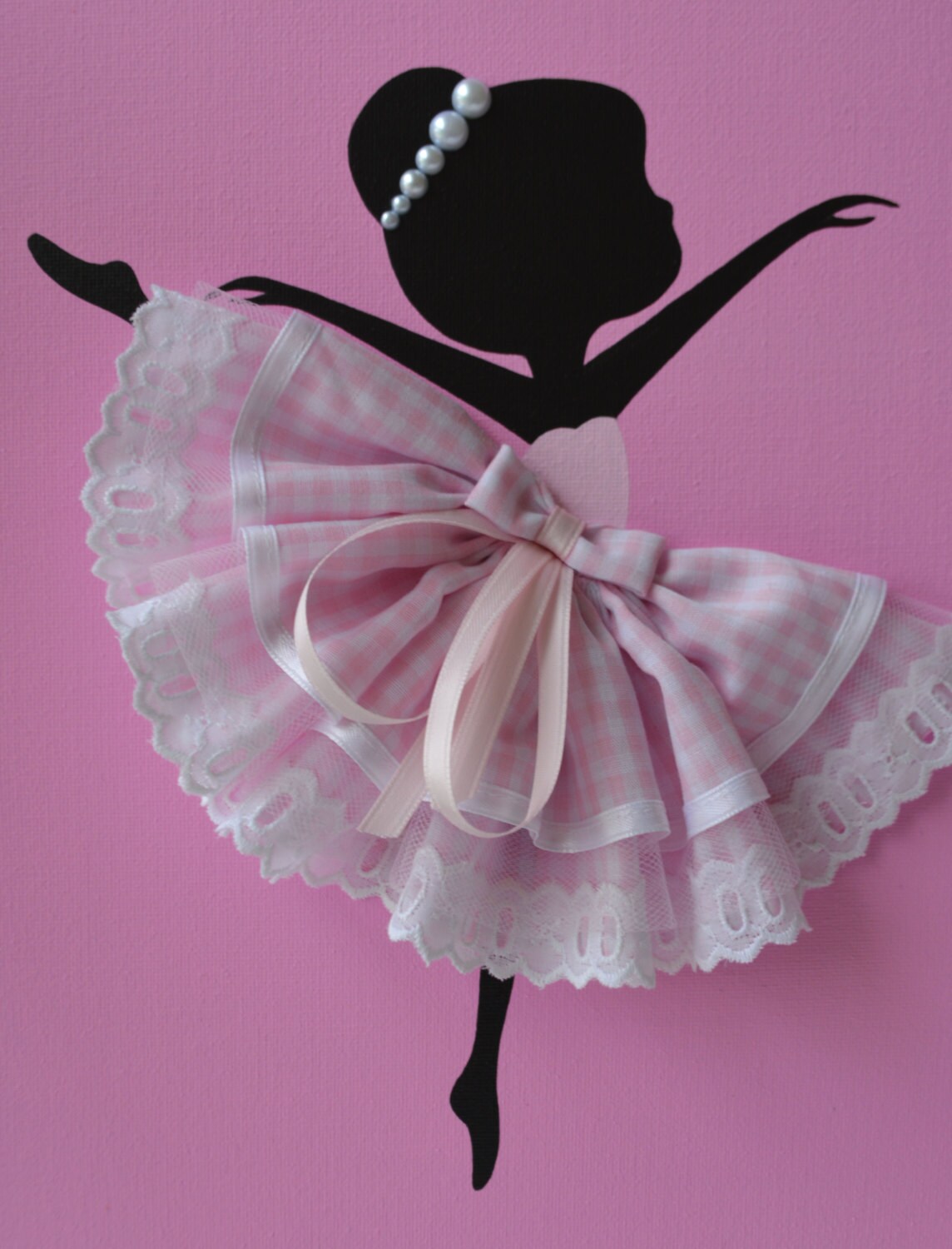 Conjunto de tres bailarinas baila en rosa. Decoración de | Etsy