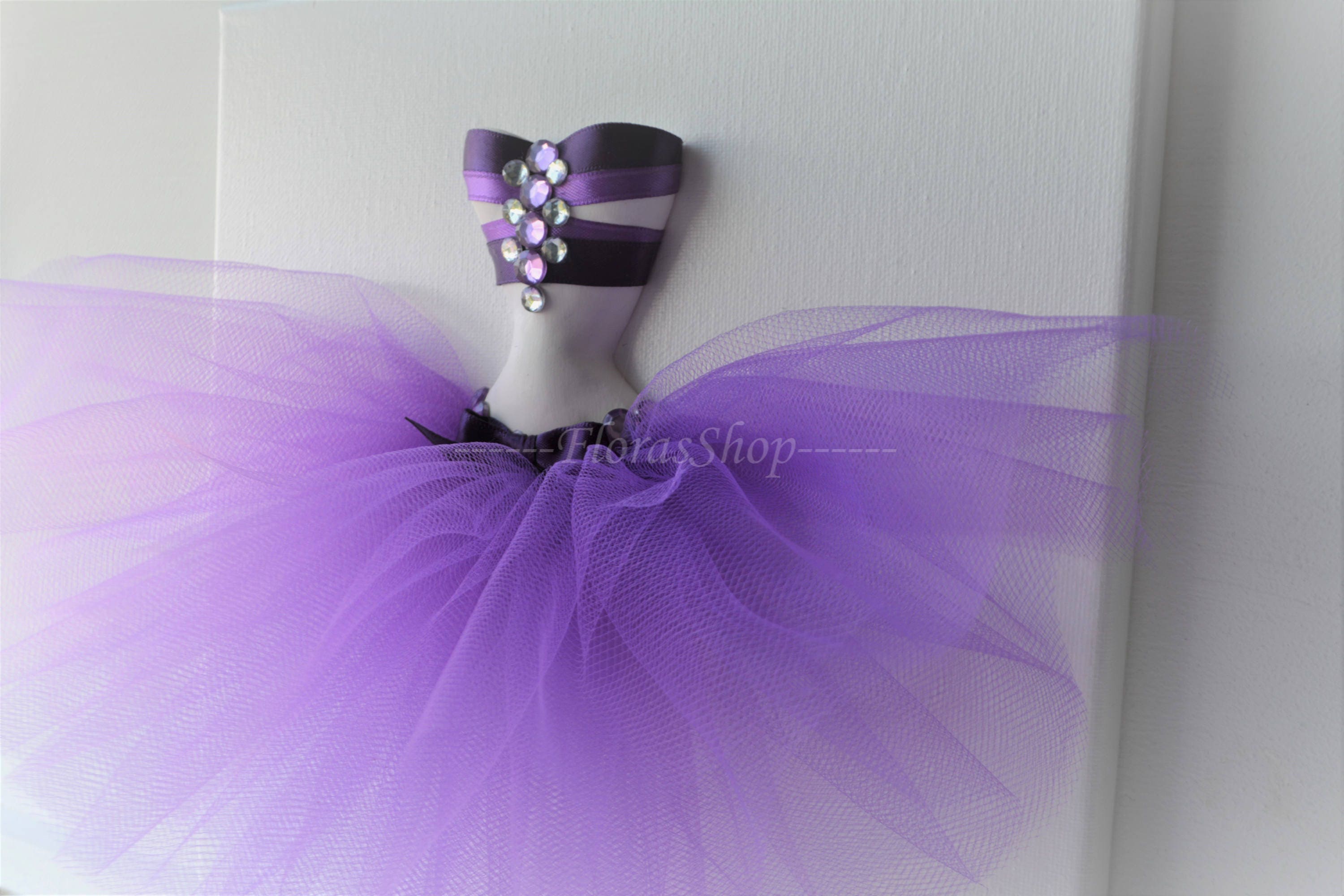 Lavender Tutu Nursery Wall Art sonatta. 10x10 Etsy