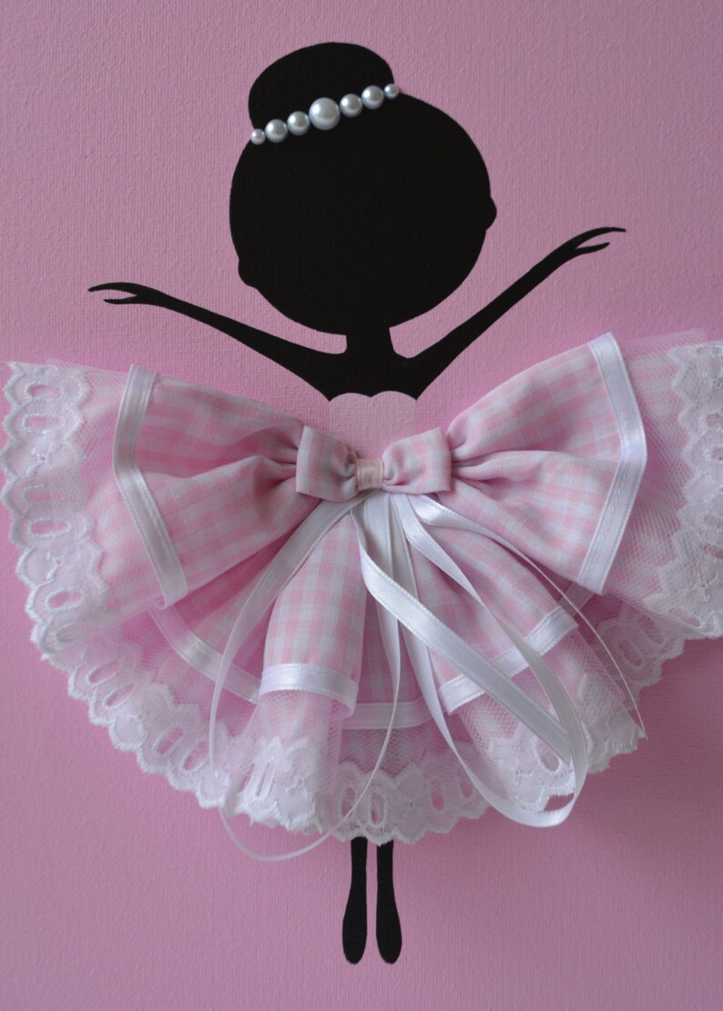 Conjunto de tres bailarinas baila en rosa. Decoración de | Etsy