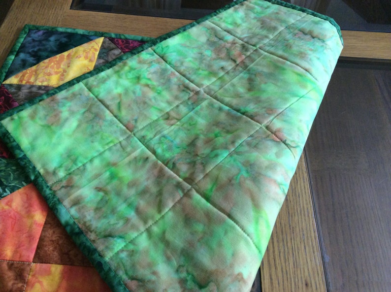 25 x 16 12 multicolored batik table topper