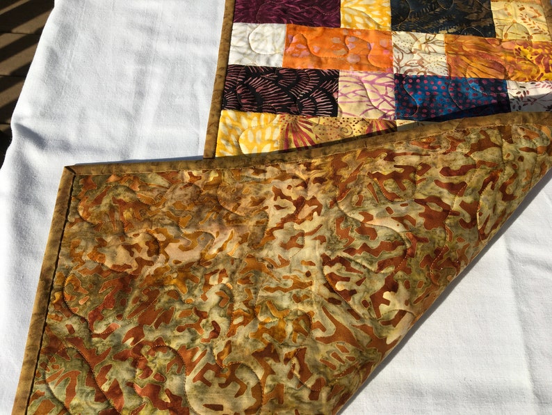 47 12\u201d x 12 12\u201d autumn multicolor table runner