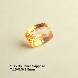 Peach champagne sapphire,mined in Srilanka.