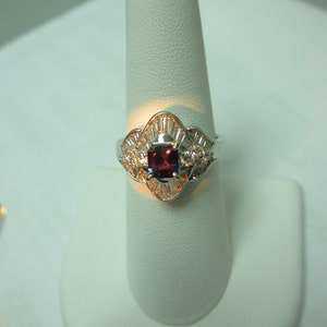 Natural alexandrite custom made ring in platinum and diamond.