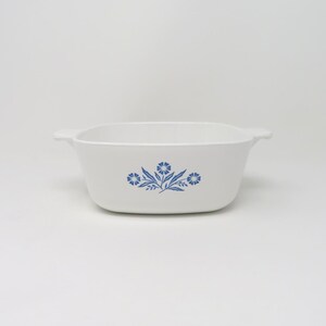 Vintage 1960s Corning Ware Cornflower Blue 1.5 Quart Square Casserole No Lid (P-1 1/2-B)