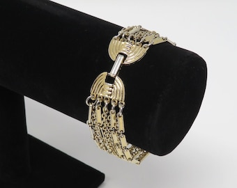 Vintage 1980s Sarah Coventry Gold Multichain Bracelet - Fashionable - Gotta Have It - Fun - Stylish - Uniquely You