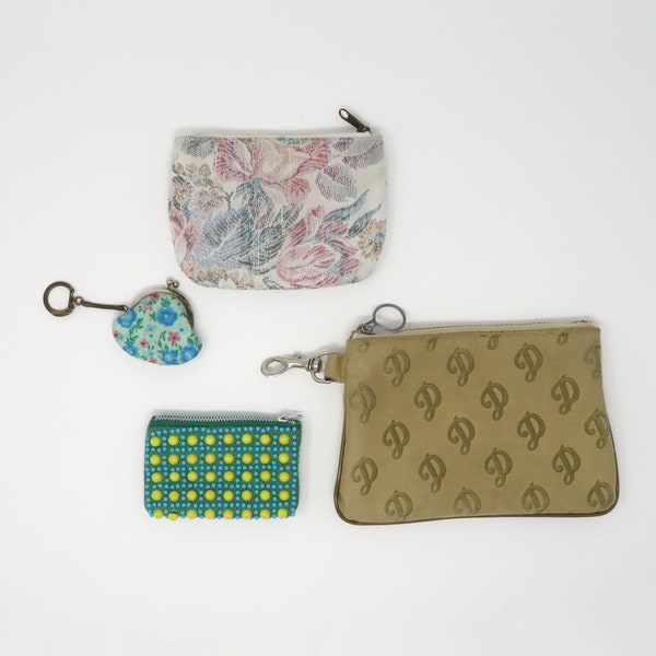 Vintage Assortment 1960s to 1980s Purses - Key Chain Change Purse - Hand Bag - Practical - Fashionable - Fun - Totally You