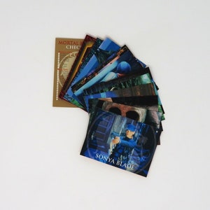 Vintage 1990s Trading Cards - Mortal Kombat - Skybox - Incomplete - Includes Sonya Blade - Movie Promo - Video Game Promo - Test Your Might