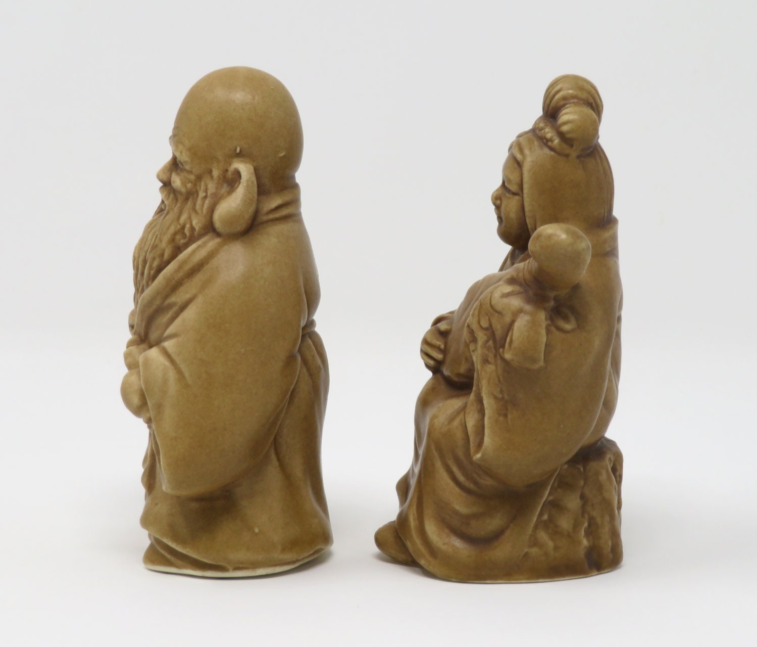 Vintage 1950s Napco Napcoware Japan Ceramic Old Man and Woman