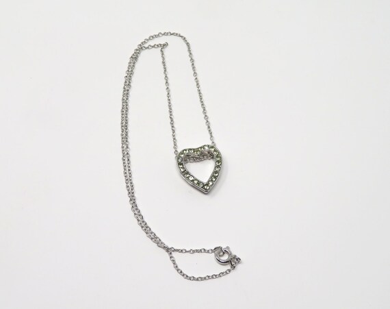 Vintage 1980s 14 Inch Silver Tone Chain Necklace … - image 7