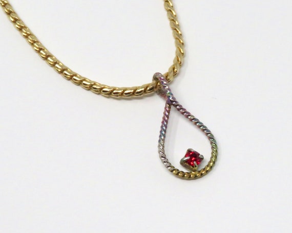 Vintage 1970s or 1980s Signed Avon 16 Inch Gold T… - image 8