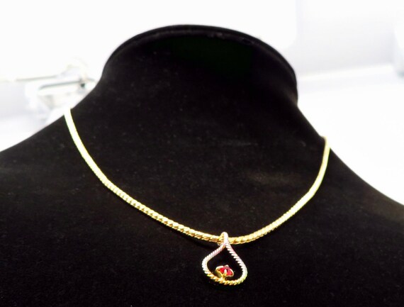 Vintage 1970s or 1980s Signed Avon 16 Inch Gold T… - image 5