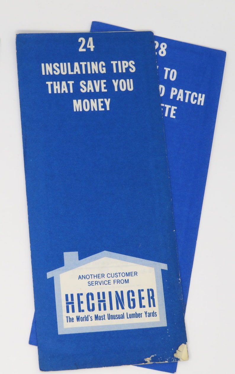 Vintage 1970s Hechinger Lumber How to Mini Home Improvement Guides ...