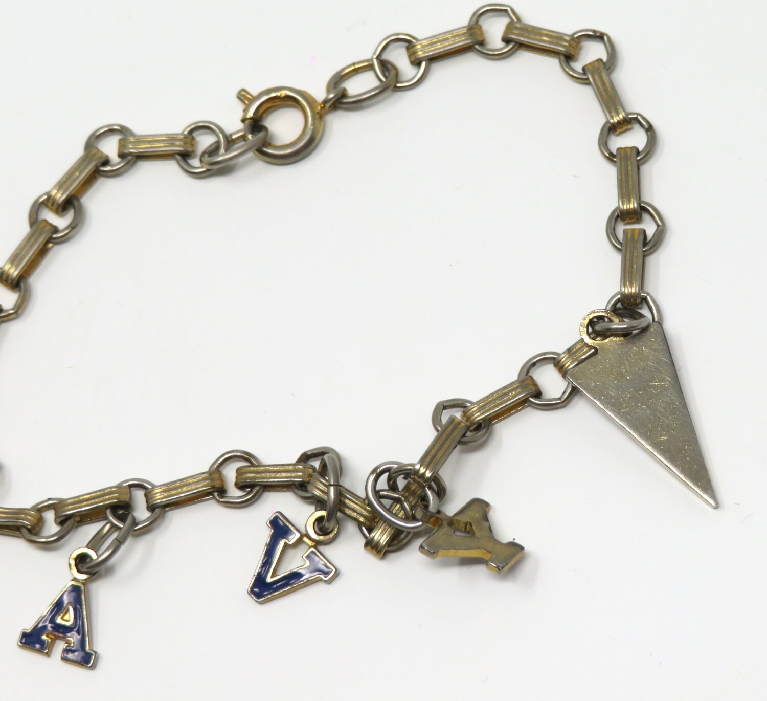 Vintage 1960s USN Navy Charm Bracelet Military Pride From the