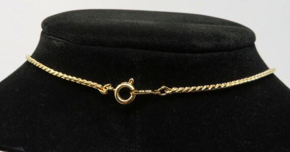 Vintage 1970s or 1980s Signed Avon 16 Inch Gold T… - image 2