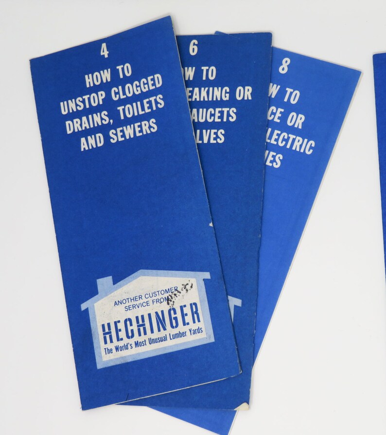 Vintage 1970s Hechinger Lumber How to Mini Home Improvement Guides ...