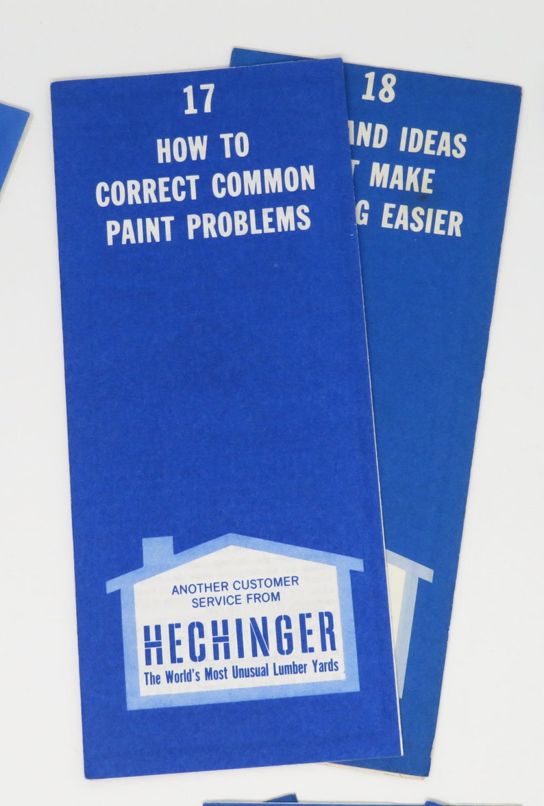 Vintage 1970s Hechinger Lumber How to Mini Home Improvement Guides ...