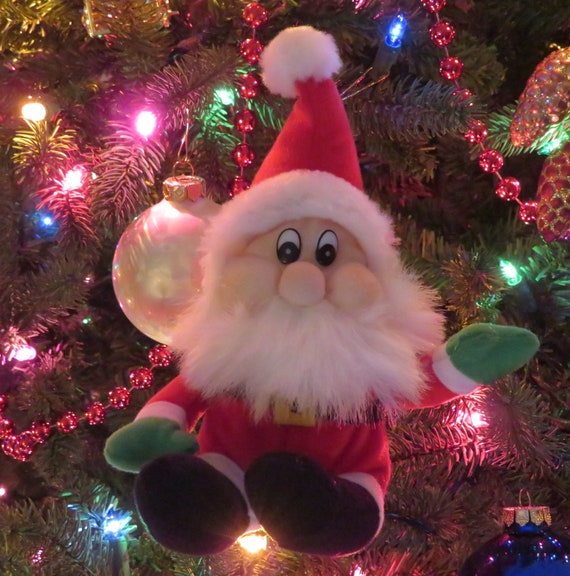 Vintage 1990s to Early 2000s Miniature Christmas Plushies – Santa