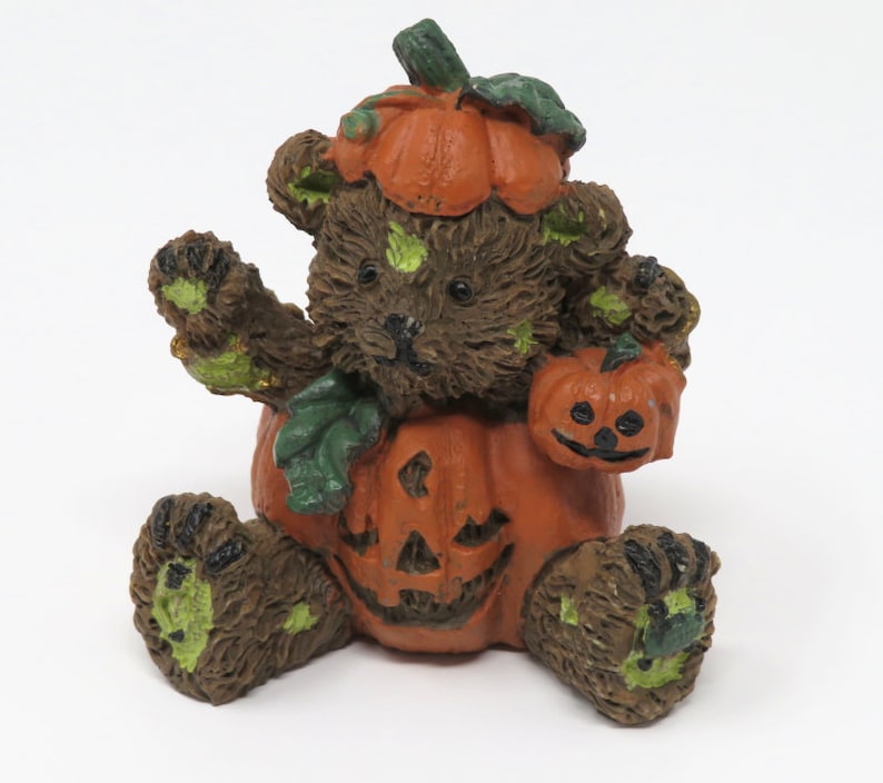 Vintage 1990s Adorable House of Lloyd Pumkpin Bear Halloween Etsy
